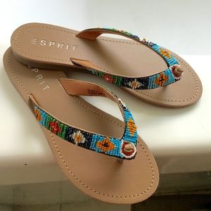 Esprit Beaded Sandals